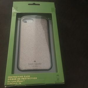 2 iPhone 7 cases-Kate Spade glitter & gold ID case
